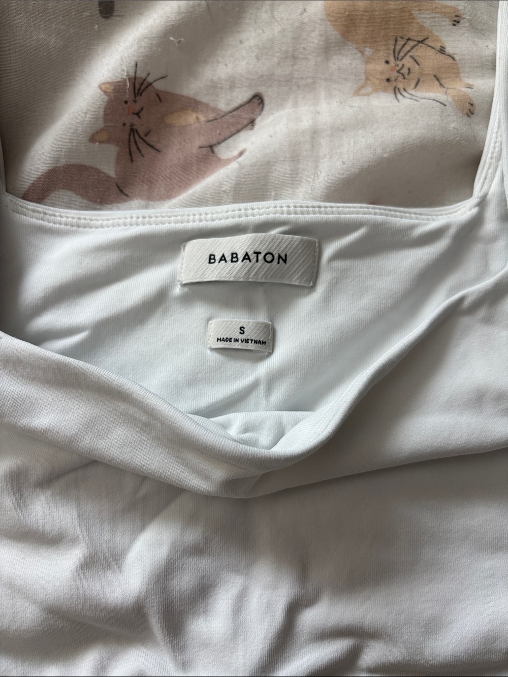 women’s white babaton cropped long sleeve - Picture 3 of 4